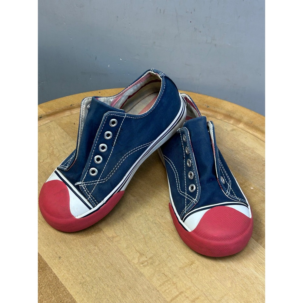 Morgan & Milo Sneakers Boys Size 11 Navy Blue Canvas Low Top‎ Slip On MB2244CV